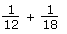 Example two fractions Example two fractions